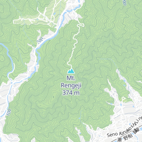 Map of Mt. Rengeji