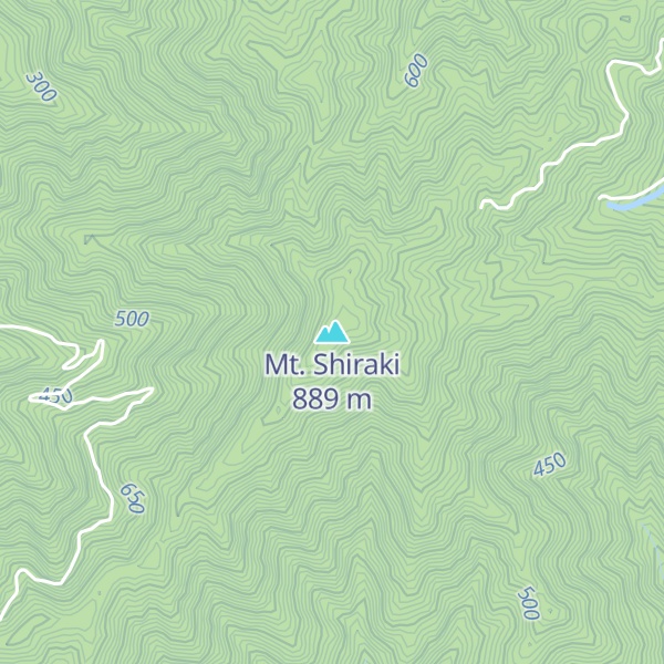 Map of Mt. Shiraki