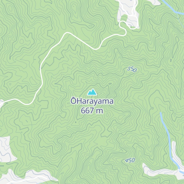 Map of ŌHarayama