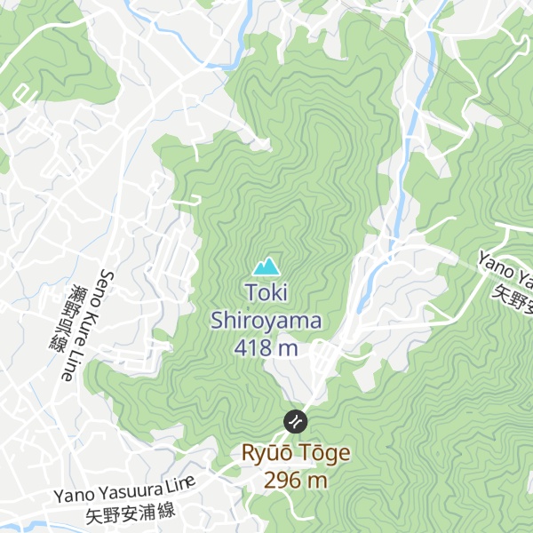 Map of Toki Shiroyama