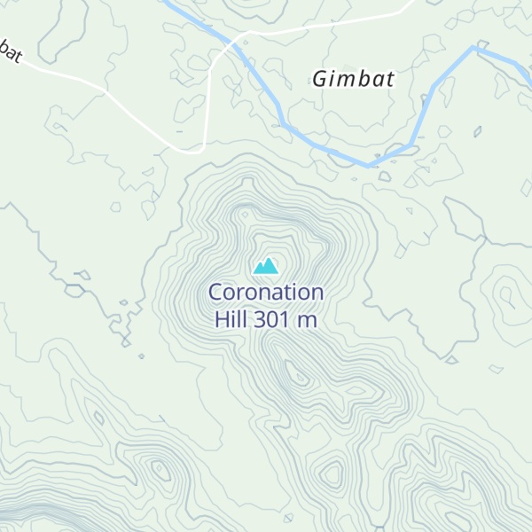 Map of Coronation Hill