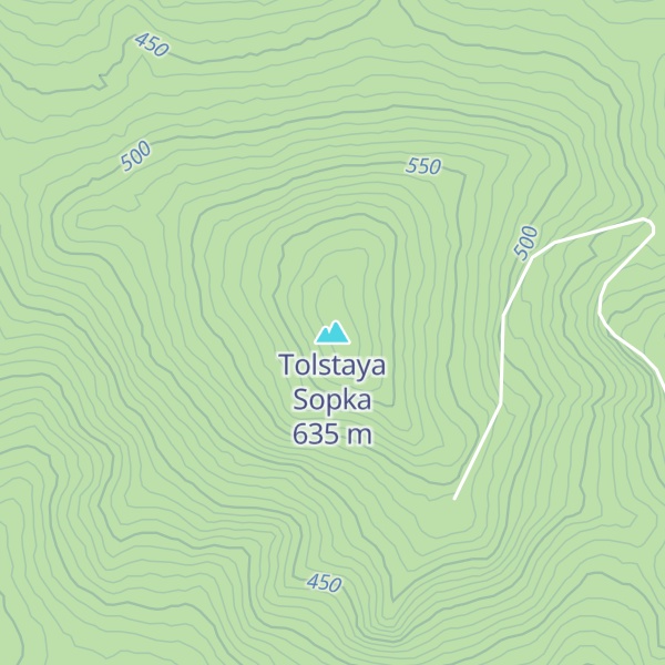 Map of Tolstaya Sopka