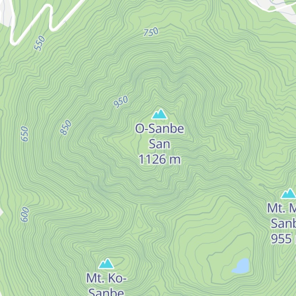 Map of Mt. Sanbe