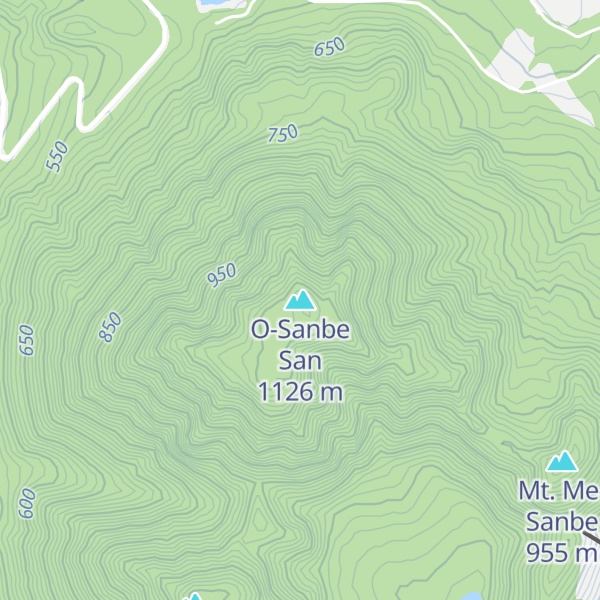 Map of O-Sanbe San