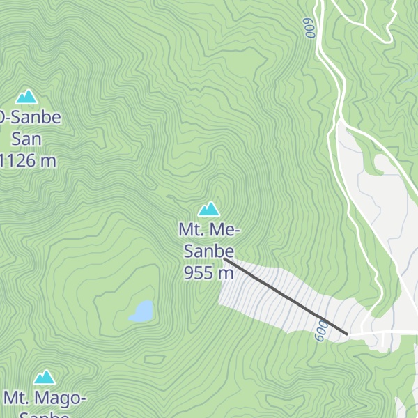 Map of Mt. Me-Sanbe
