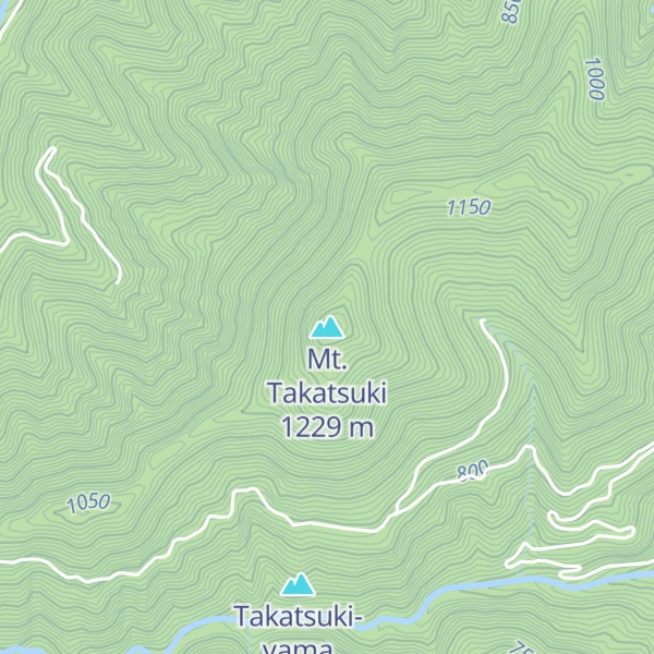 Map of Mt. Takatsuki