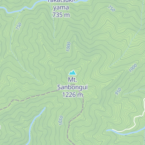 Map of Mt. Sanbongui