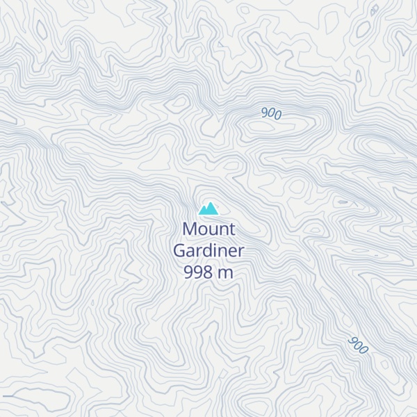 Map of Mount Gardiner