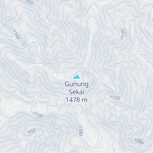 Map of Gunung Sekai