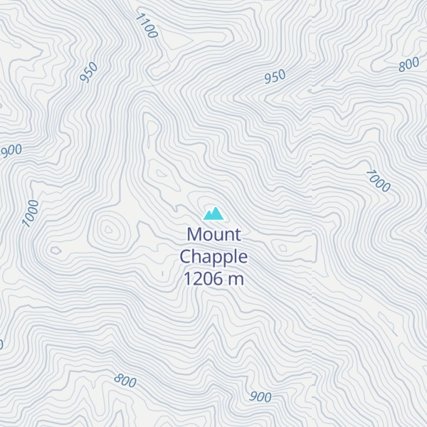 Map of Mount Chapple