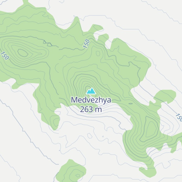 Map of Medvezhya