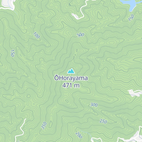 Map of ŌHorayama