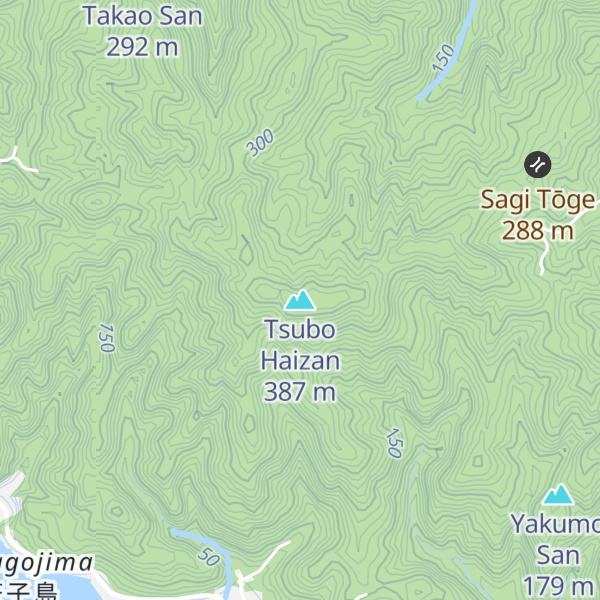 Map of Tsubo Haizan