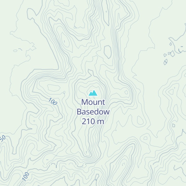 Map of Mount Basedow