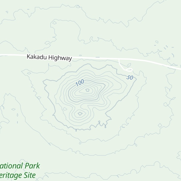 Map of Mount Cahill