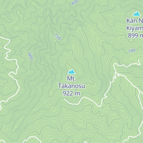 Map of Mt. Takanosu