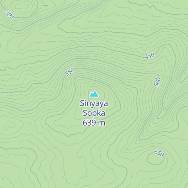 Map of Sinyaya Sopka