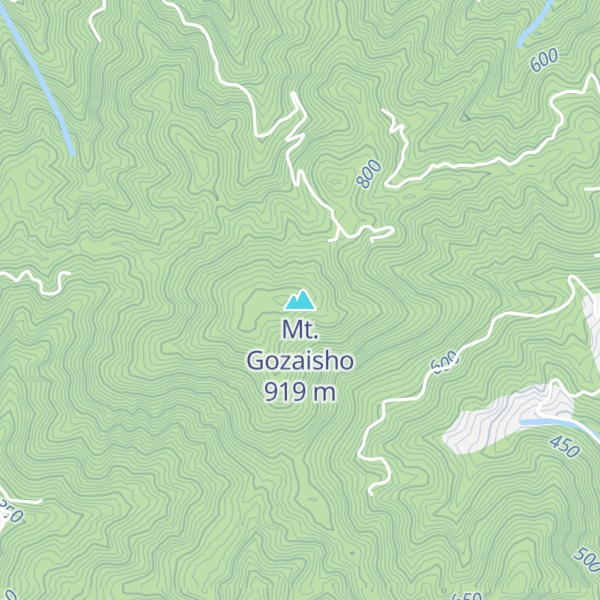 Map of Mt. Gozaisho