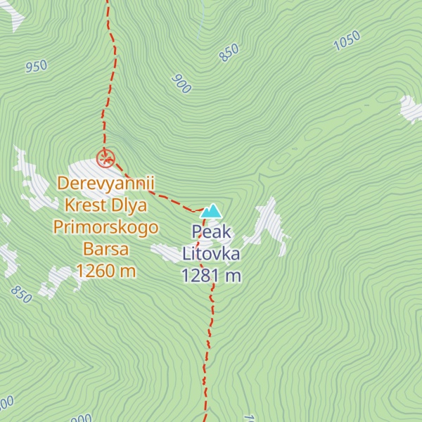 Map of Peak Litovka