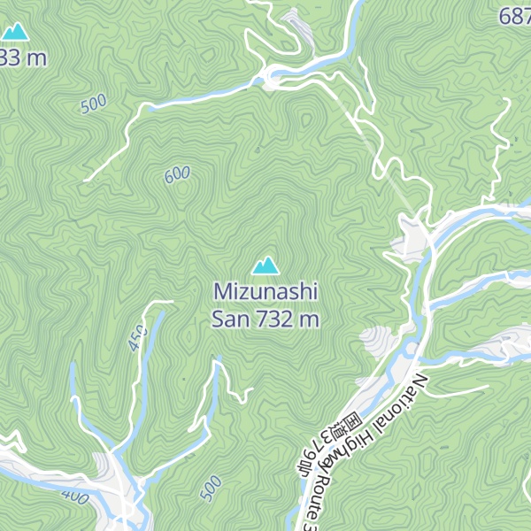 Map of Mizunashi San