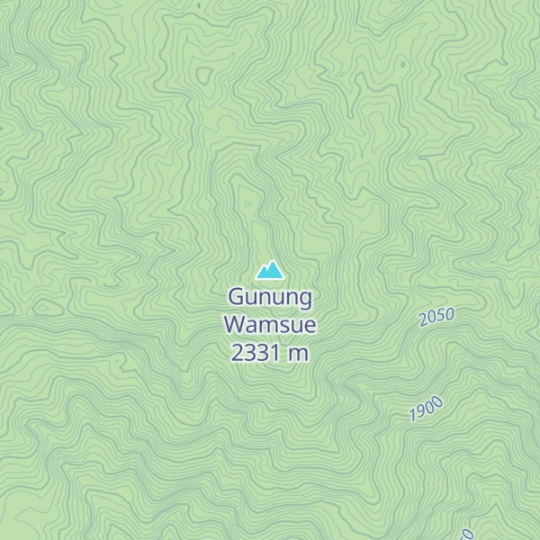 Map of Gunung Wamsue