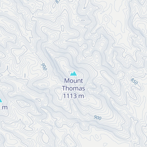 Map of Mount Thomas