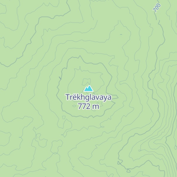 Map of Trëkhglavaya