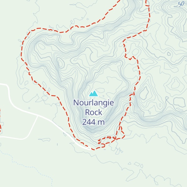 Map of Nourlangie Rock
