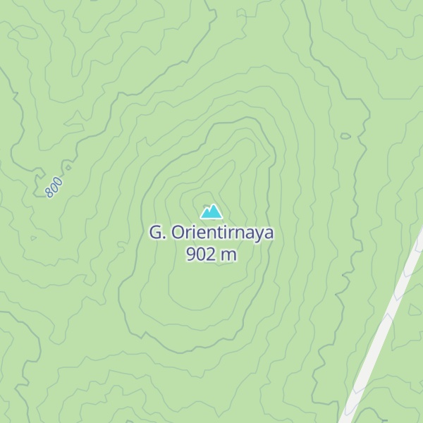 Map of G. Orientirnaya