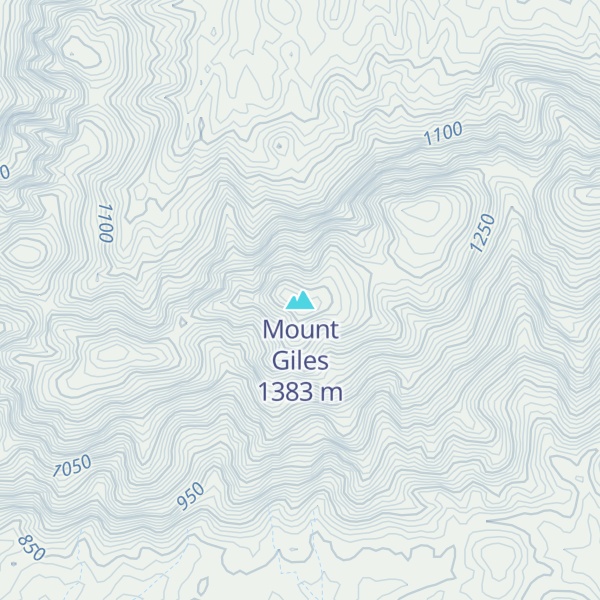 Map of Mount Giles