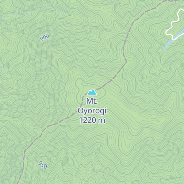Map of Mt. Oyorogi