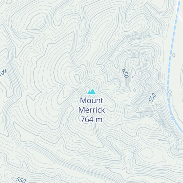 Map of Mount Merrick