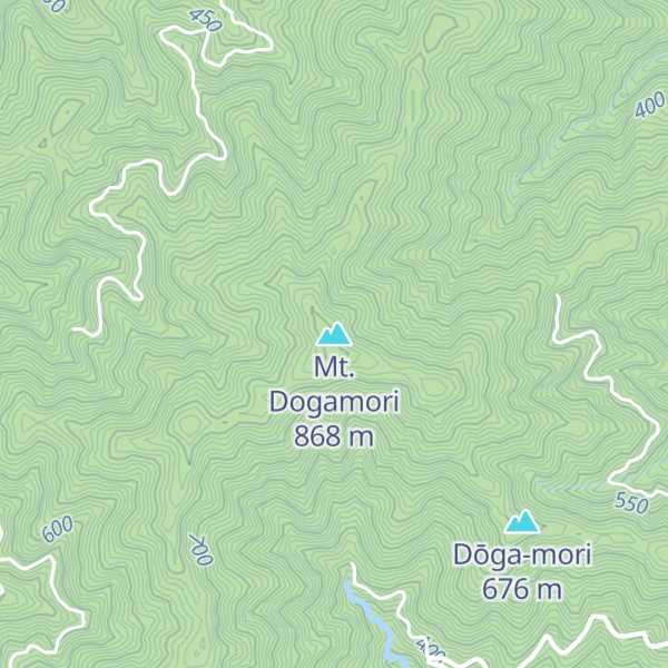 Map of Mt. Dogamori