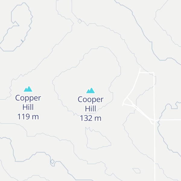 Map of Cooper Hill