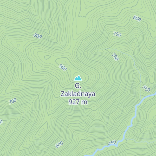 Map of G. Zakladnaya