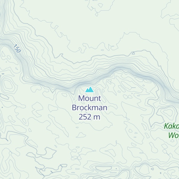 Map of Mount Brockman
