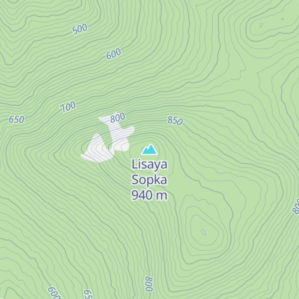 Map of Lisaya Sopka