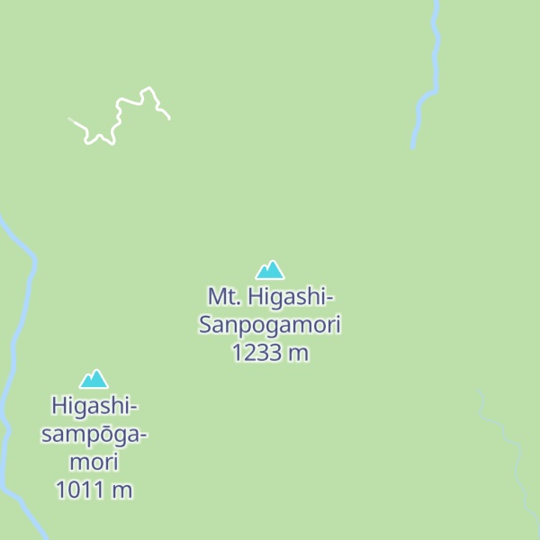 Map of Mt. Higashi-Sanpogamori