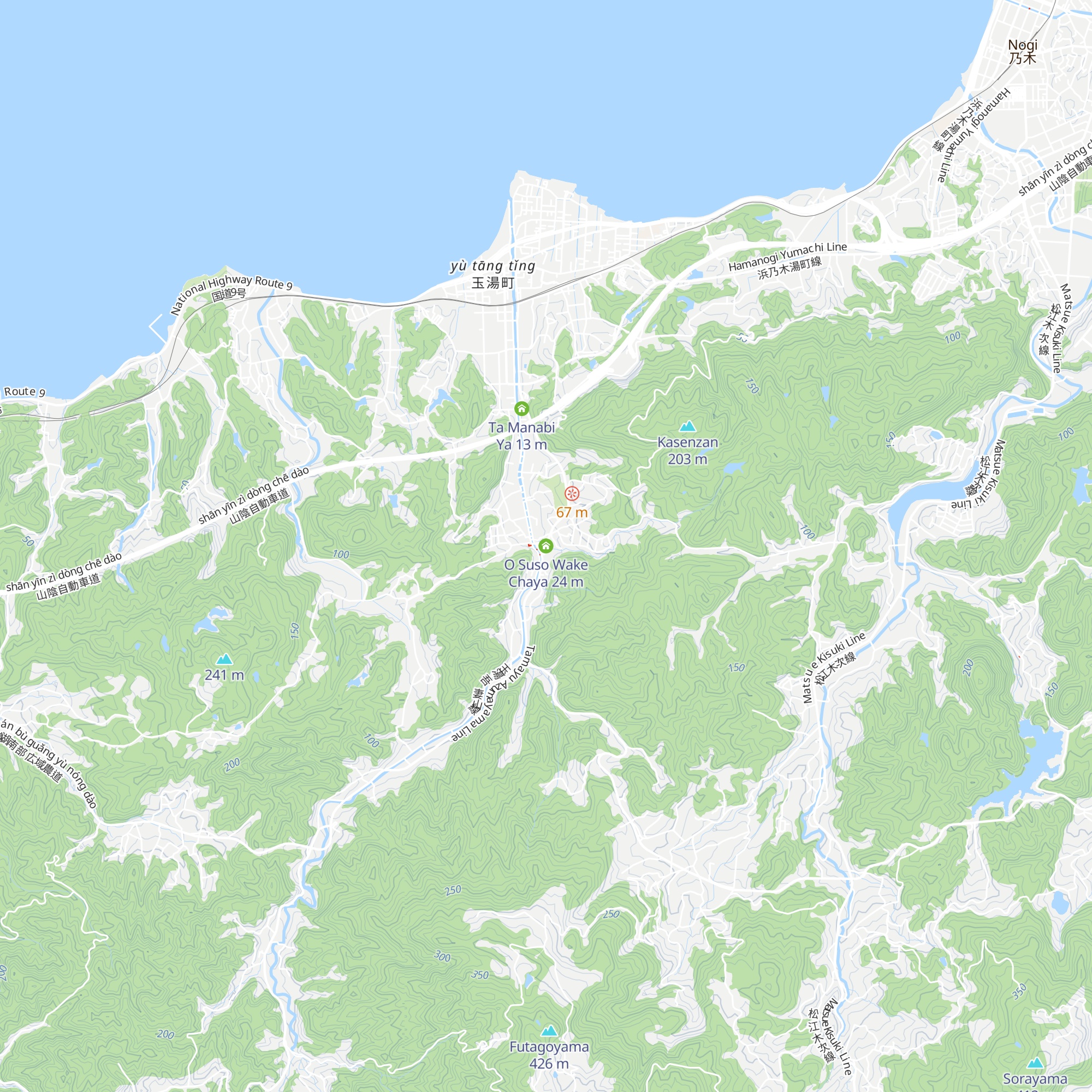 O Suso Wake Chaya map