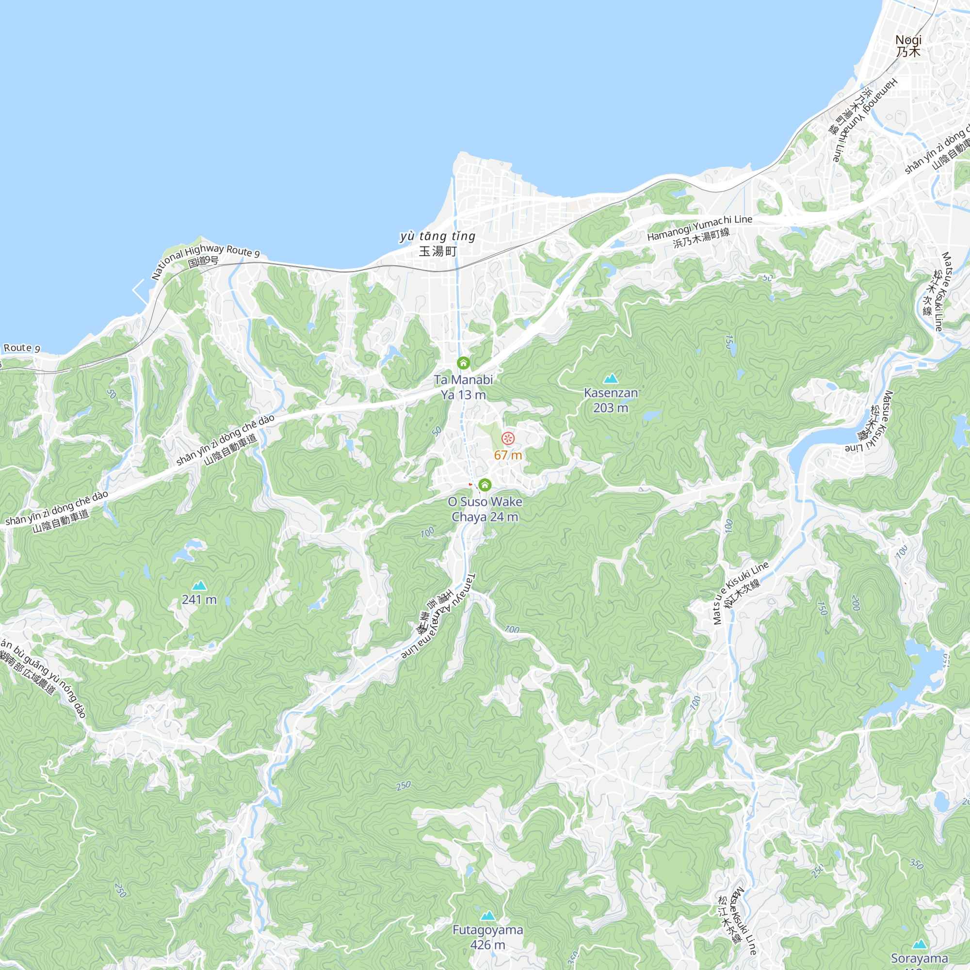 O Suso Wake Chaya map