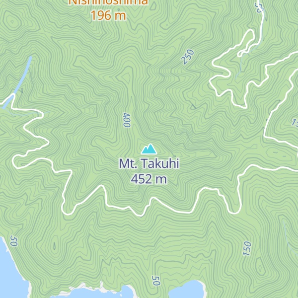 Map of Mt. Takuhi