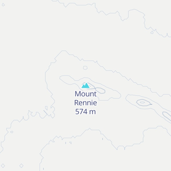 Map of Mount Rennie