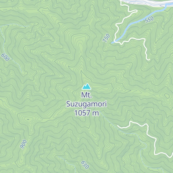 Map of Mt. Suzugamori