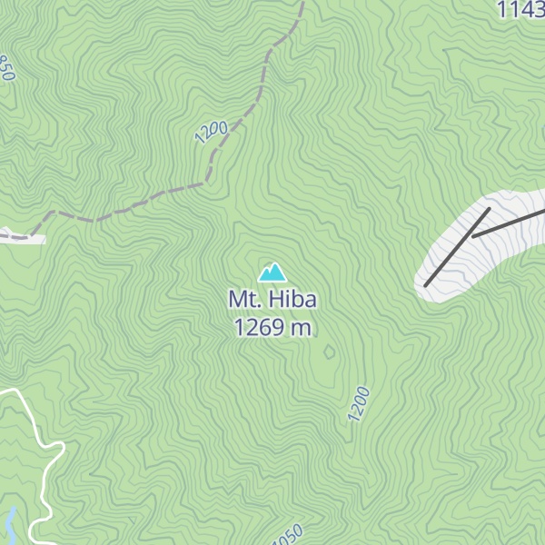 Map of Mt. Hiba