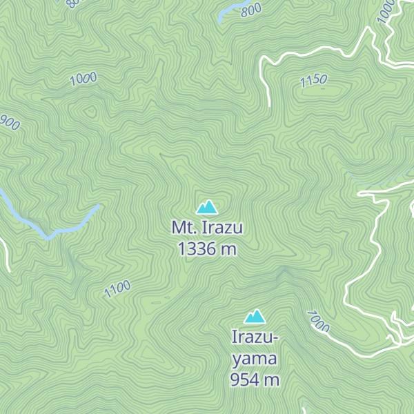 Map of Mt. Irazu