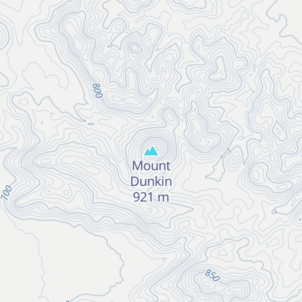 Map of Mount Dunkin