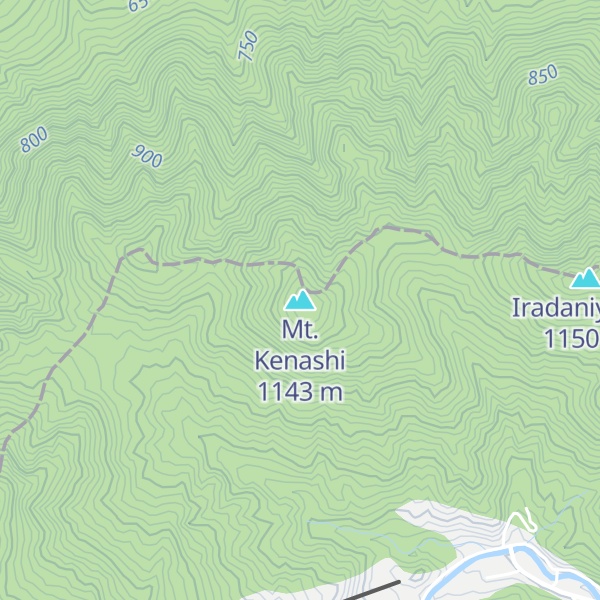 Map of Mt. Kenashi