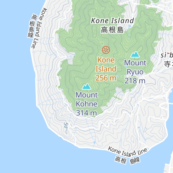 Map of Mount Kohne