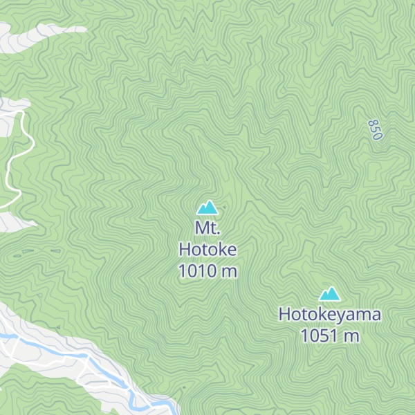 Map of Mt. Hotoke