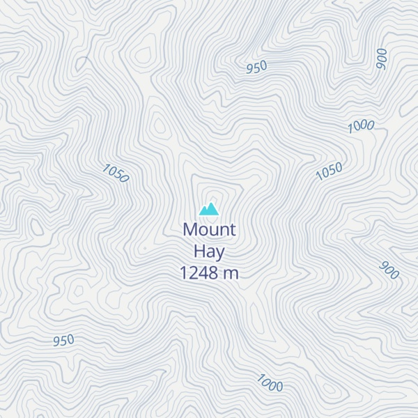 Map of Mount Hay